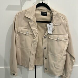Tahari leather jacket